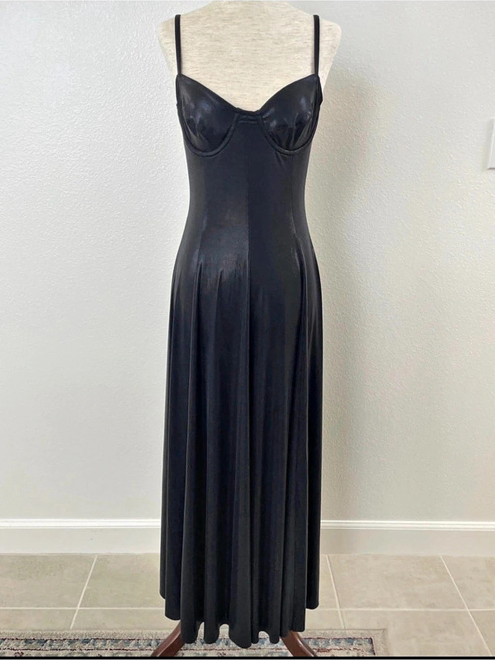 Norma Kamali Black Maxi Dress Like New